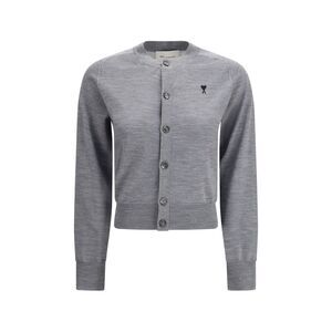 Ami Paris Women Ami De Coeur Crew-Neck Cardigan